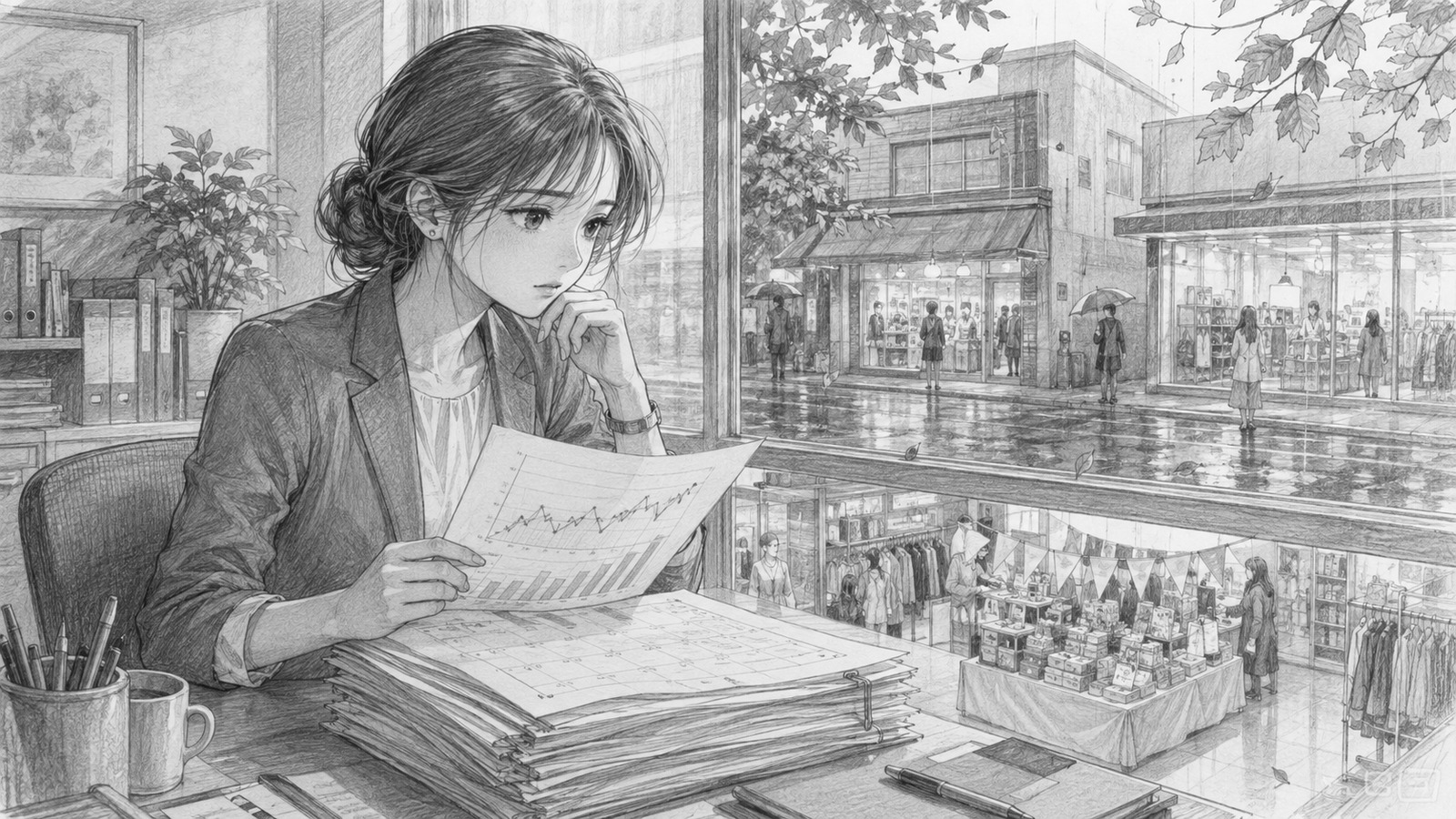 過去データを確認しながら、季節、天候、競合、他施策の変化にも気づく店舗責任者