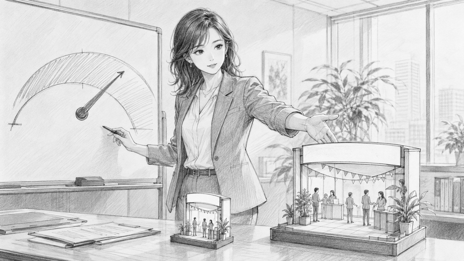 幅のある推定結果から方向と規模を読み取り、施策拡大を判断する管理職