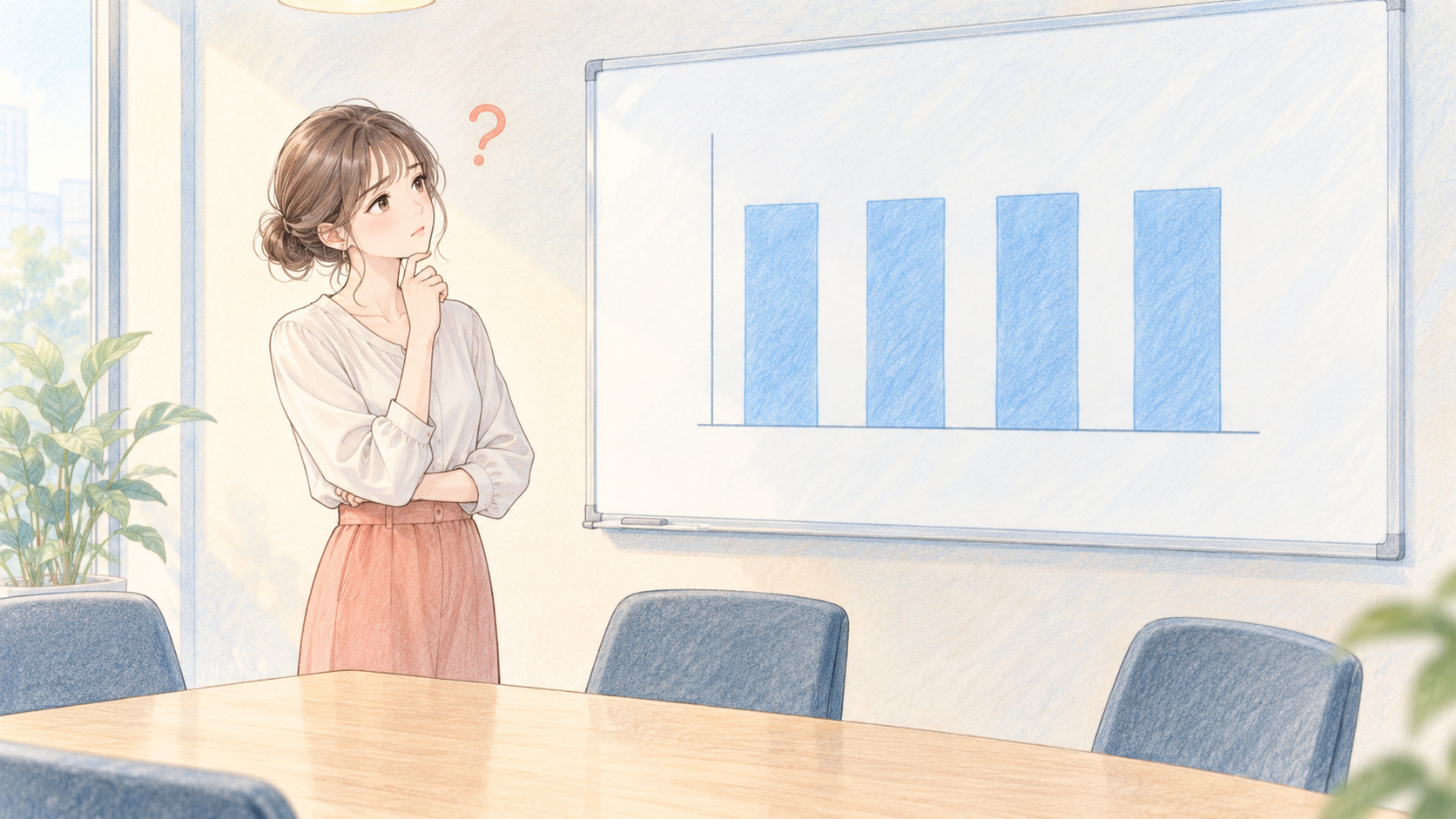 集計のたびに違う結果が出るグラフを前に困惑する小売業の分析担当者