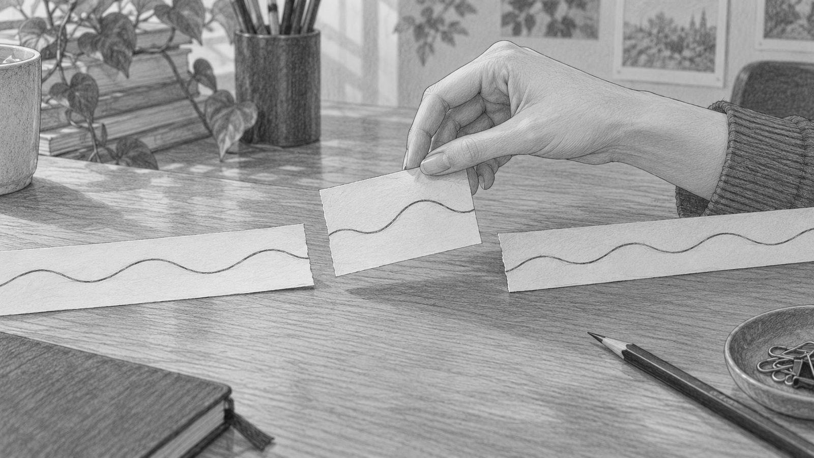 途中を取り除くと途切れる時系列のつながり