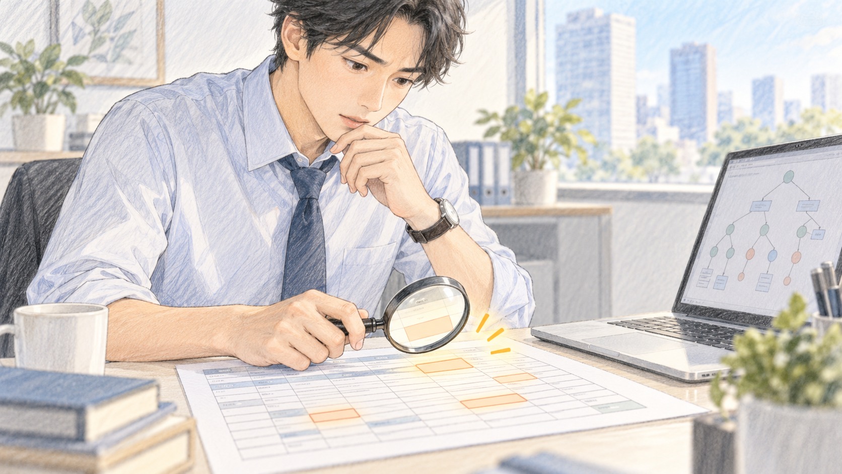 顧客データの中で、欠損のあるセルが目立つ表