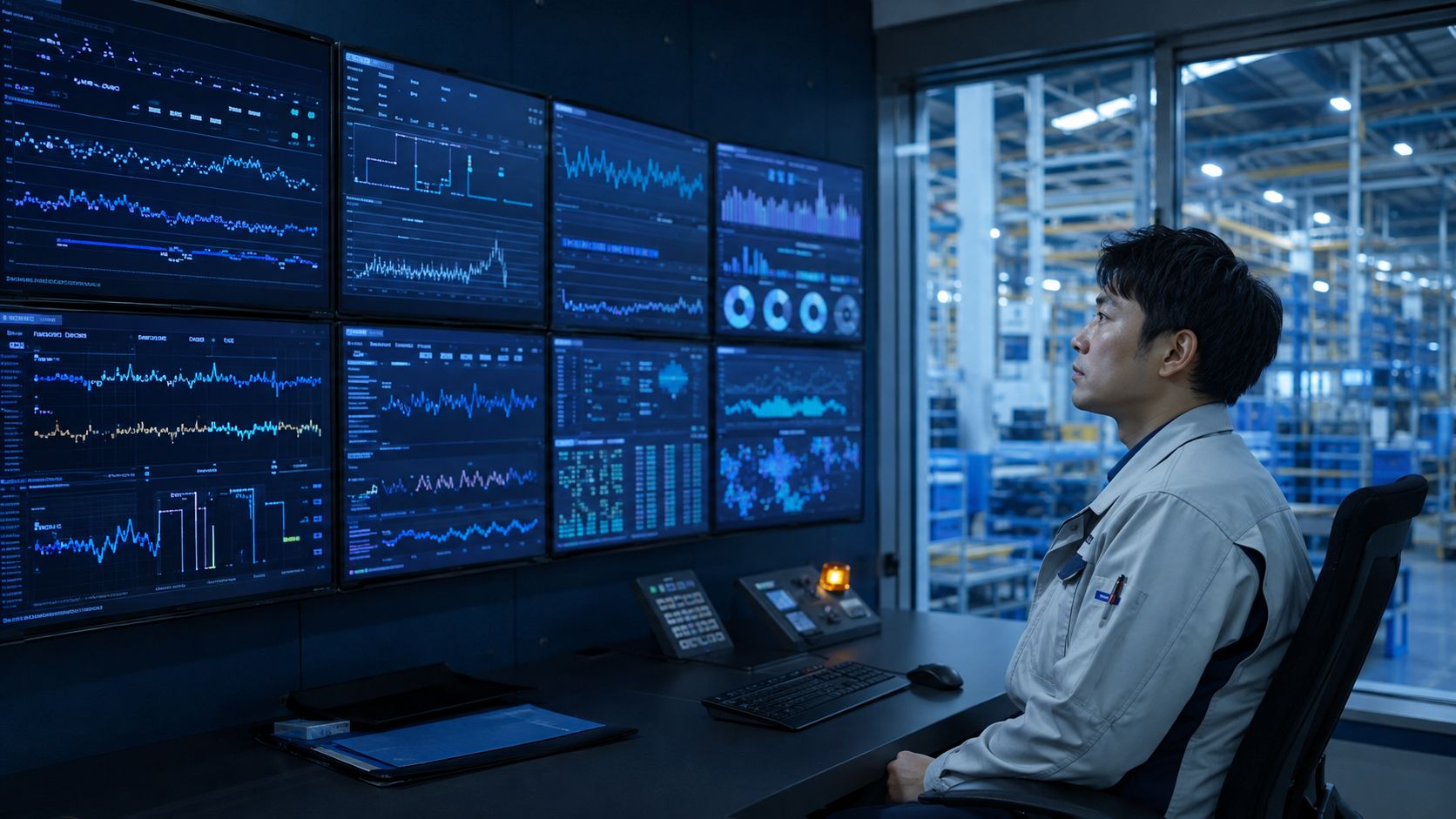 製造・流通業の時系列データ分析の様子