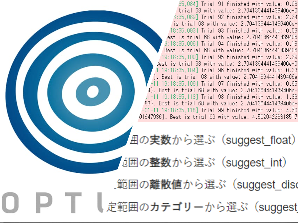 Python のハイパーパラメータ自動最適化ライブラリー Optuna その2 – Optunaを使うとき最低限覚えておきたい探索範囲の指定方法 –