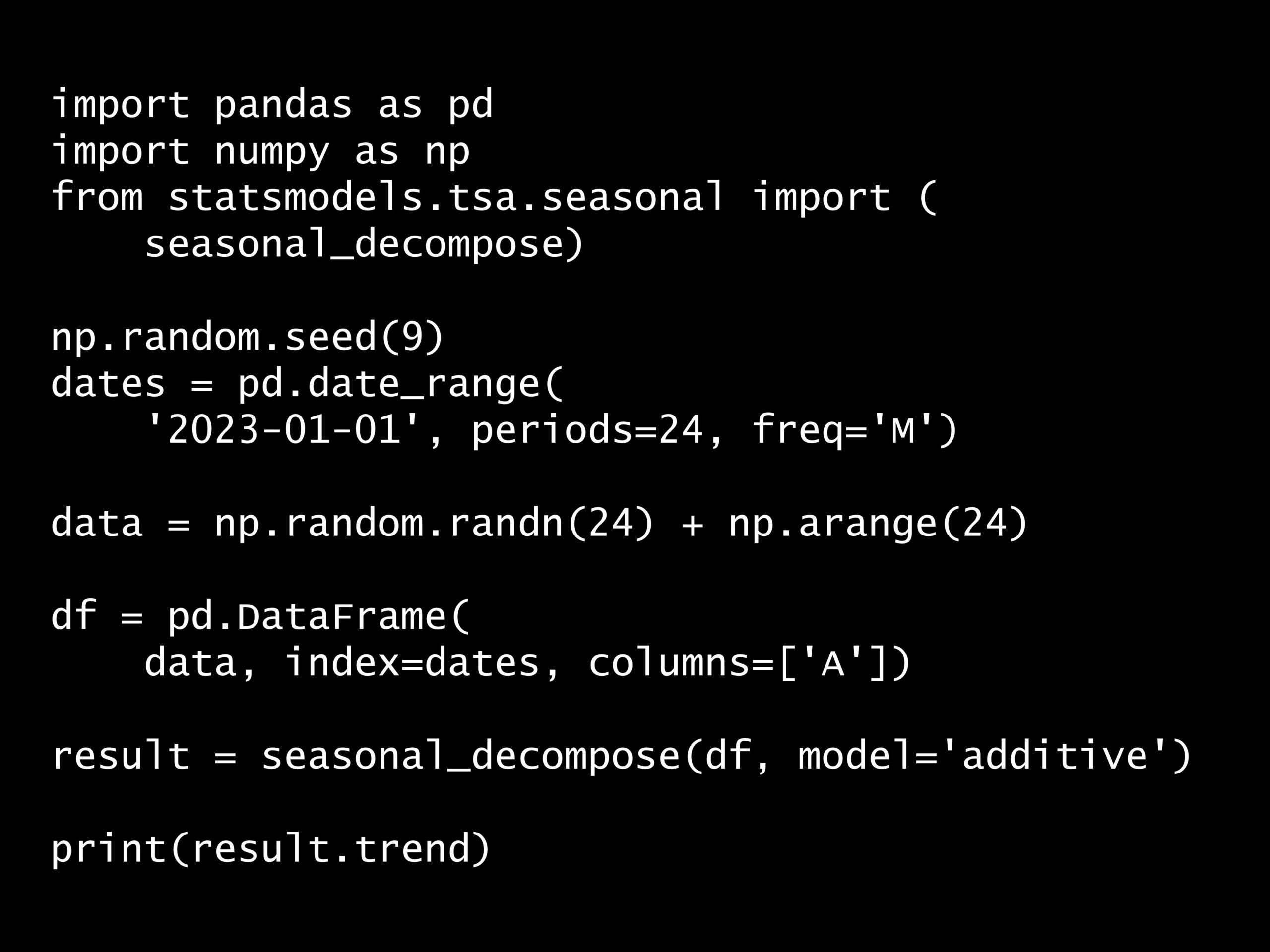 Python 時系列分析 1,000本ノック<br>– ノック19: 時系列データのトレンド分析 –