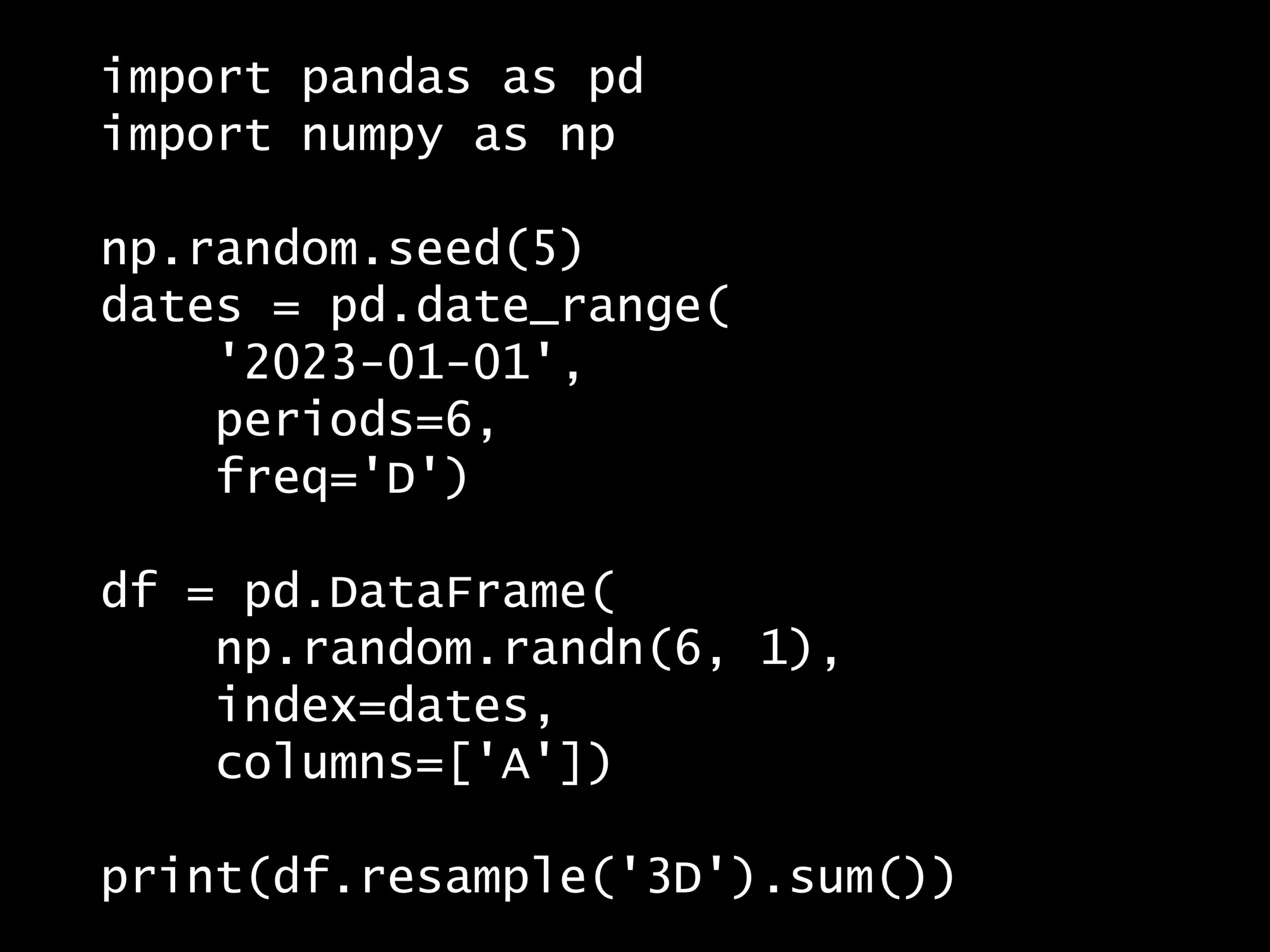 Python 時系列分析 1,000本ノック<br>– ノック15: 時系列データのリサンプリング –