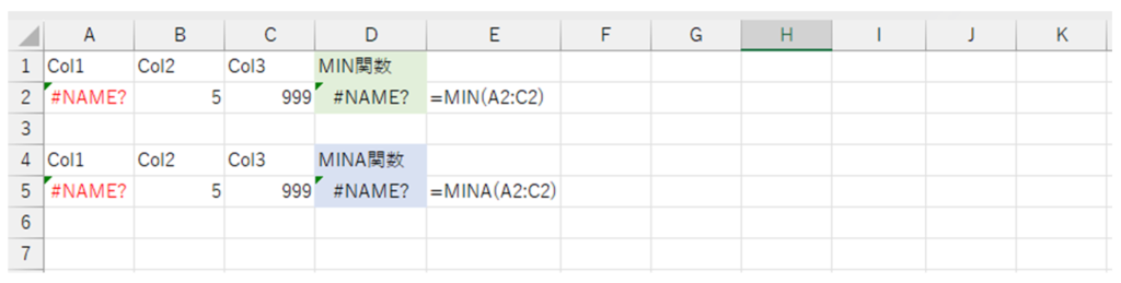 Excel,初心者,関数,基本,最小値,MIN,MINA,違い,空白,文字列,論理値,TRUE,FALSE,0,使い分け,どちら
