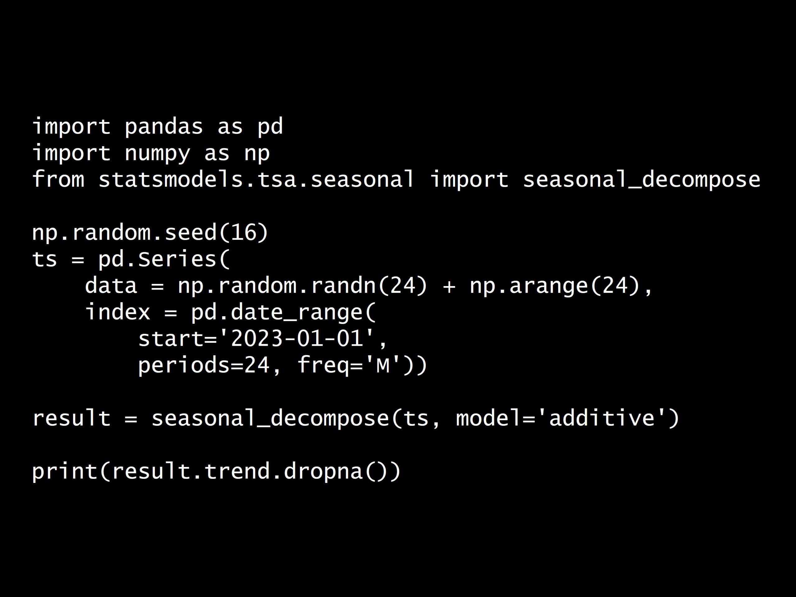 Python 時系列分析 1,000本ノック– ノック38: 季節性トレンド分解 –