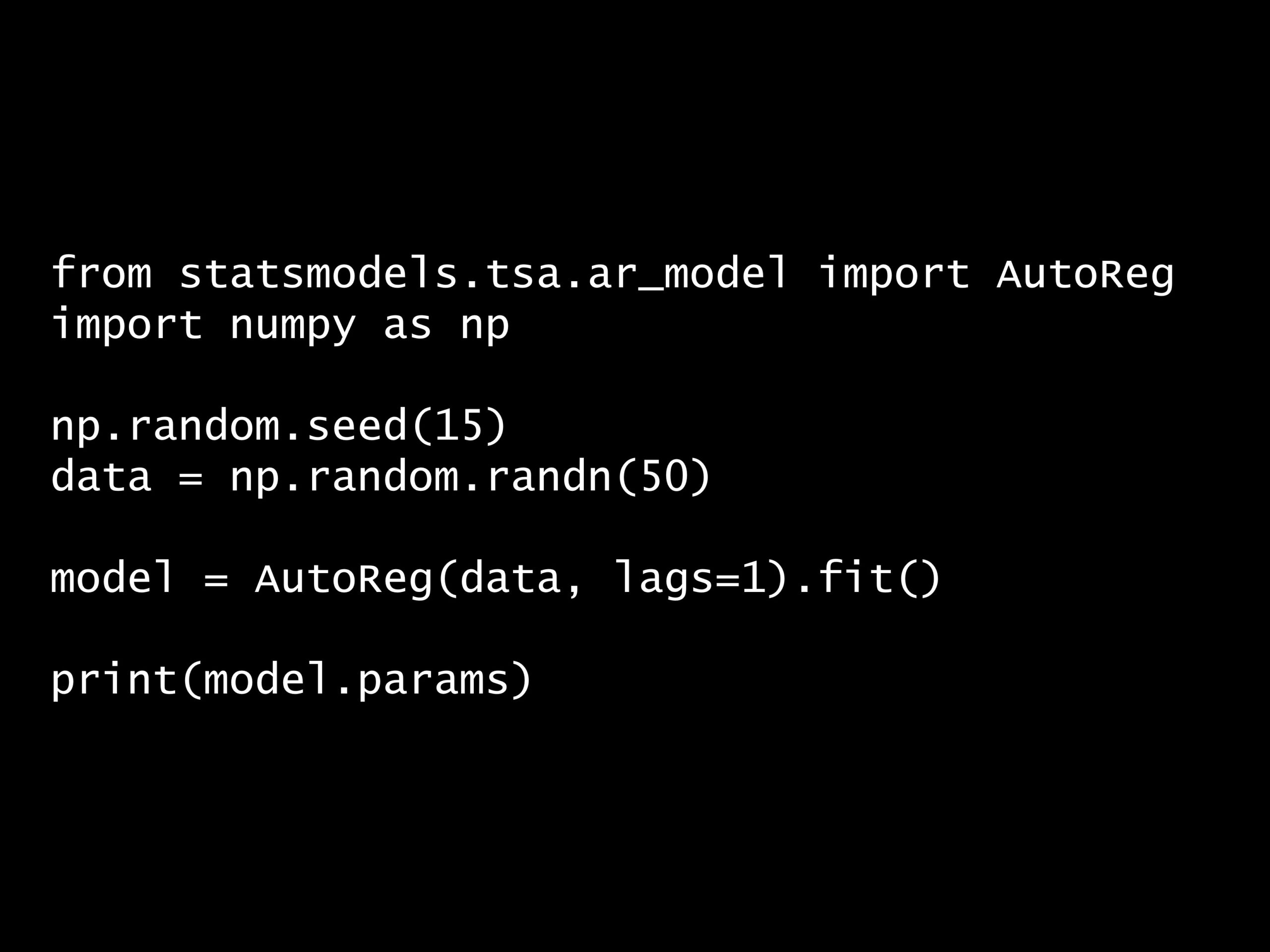 Python 時系列分析 1,000本ノック<br>– ノック37: ARモデルの適用 –