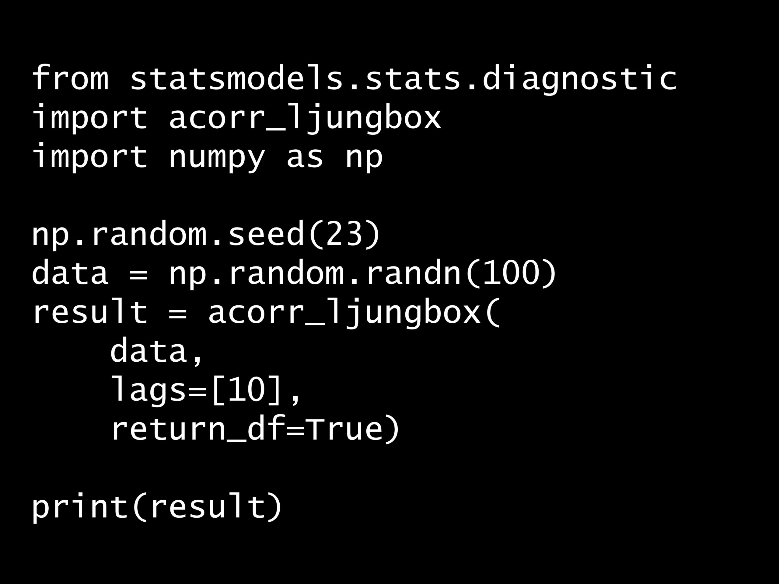 Python 時系列分析 1,000本ノック– ノック41: 時系列データの検定 –