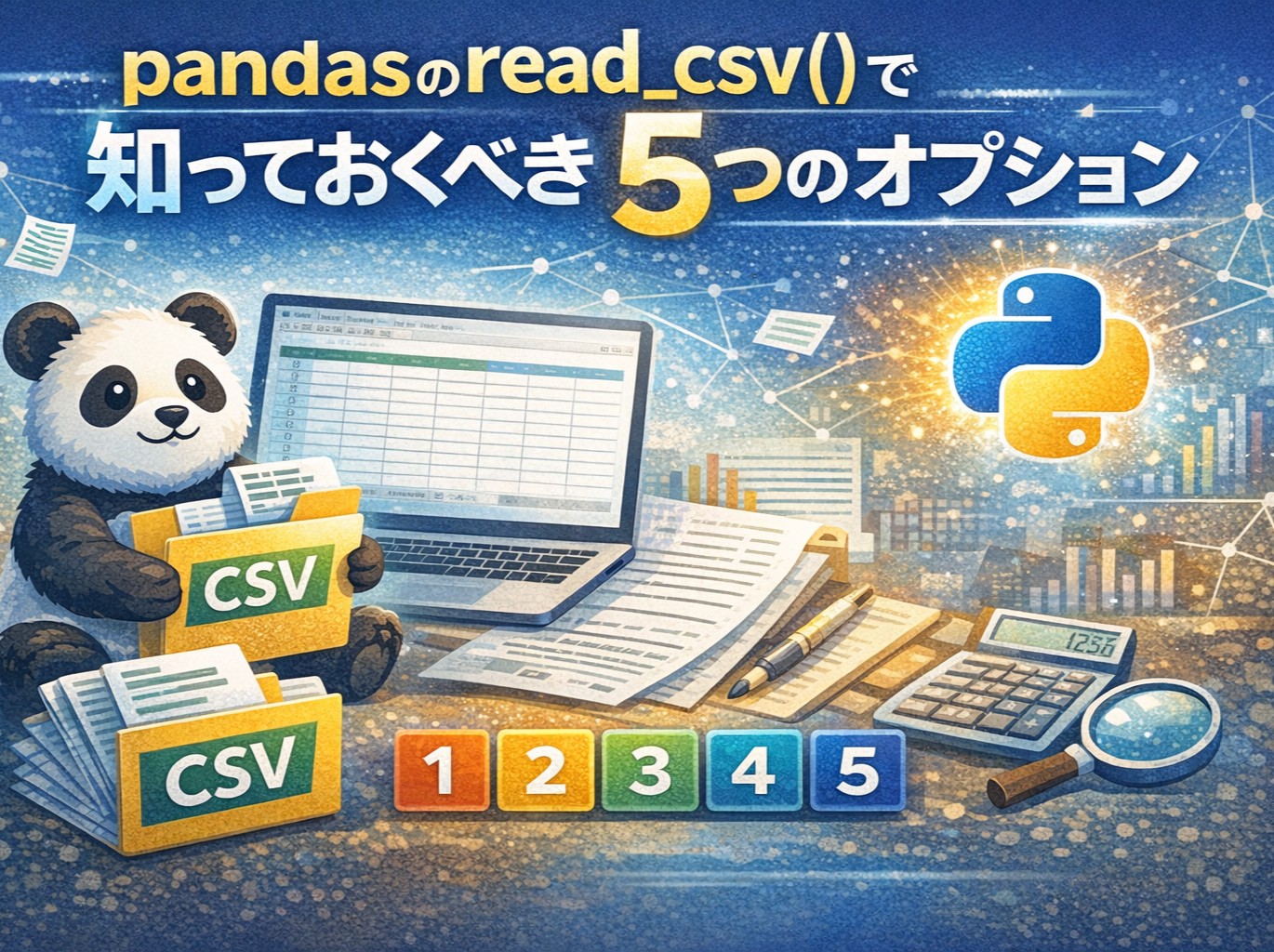 pandasのread_csv()で知っておくべき5つのオプション