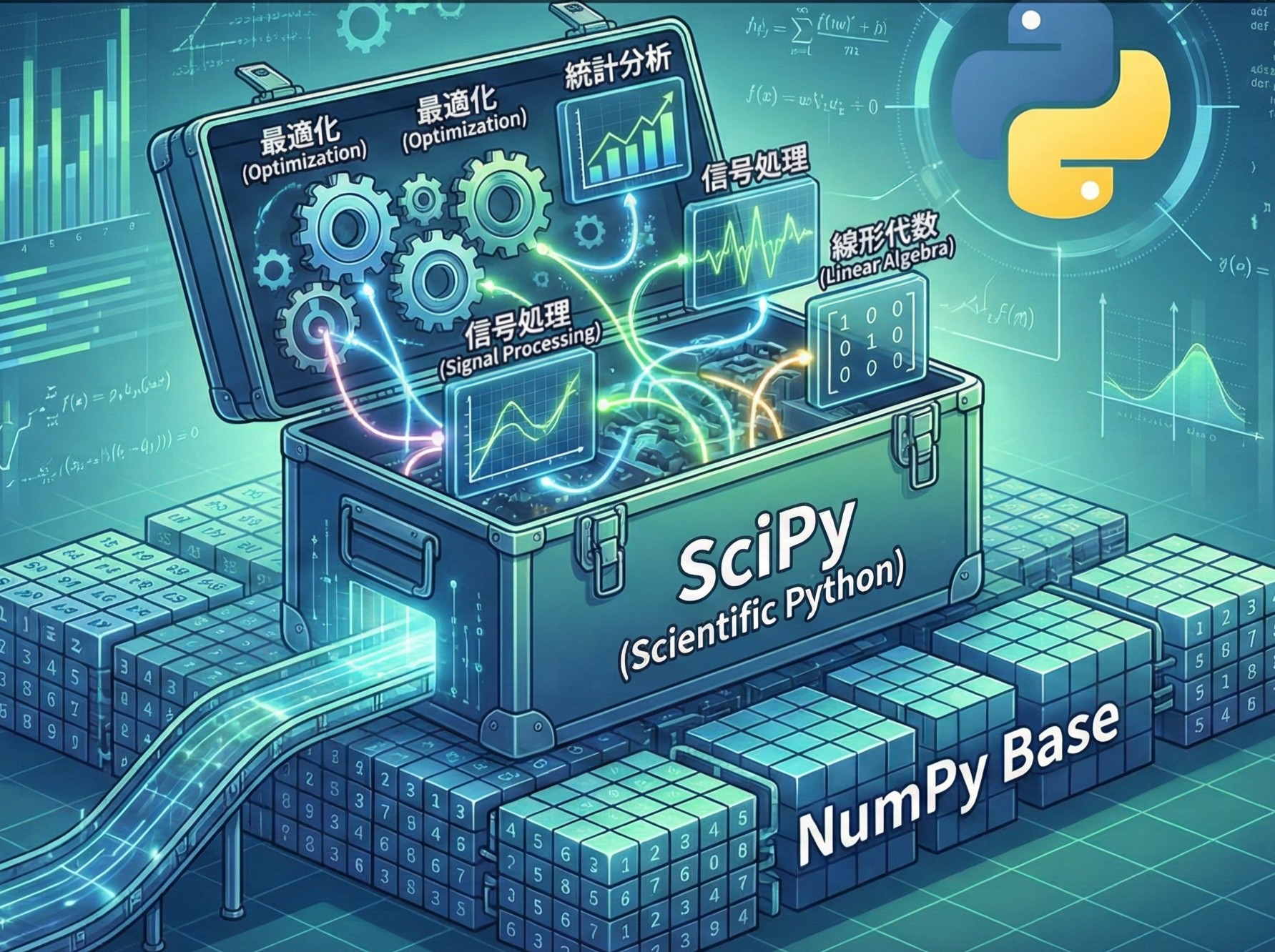 SciPy入門：NumPyとの違いを理解しよう