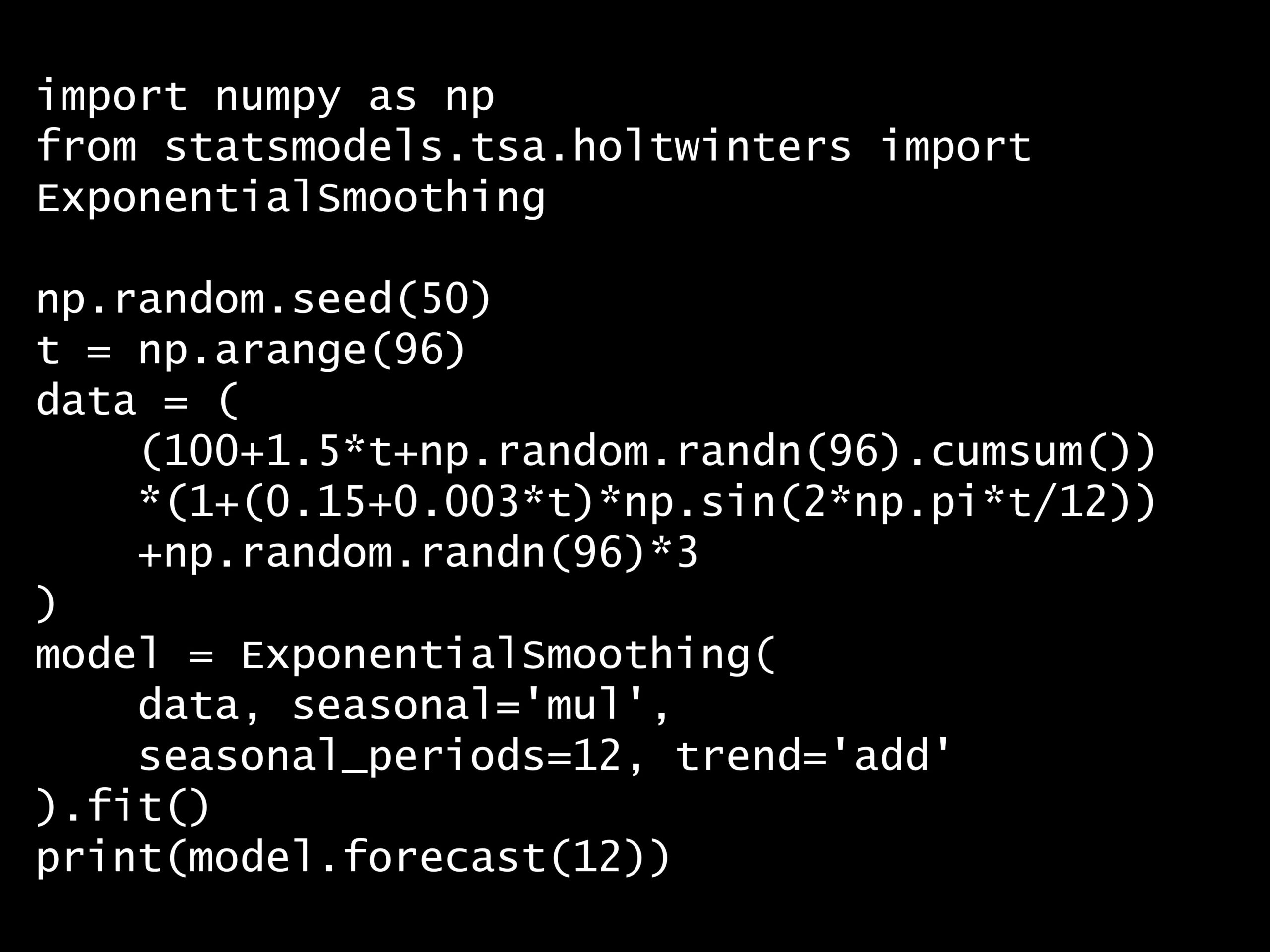 Python 時系列分析 1,000本ノック<br>– ノック78: Holt-Winters法 –