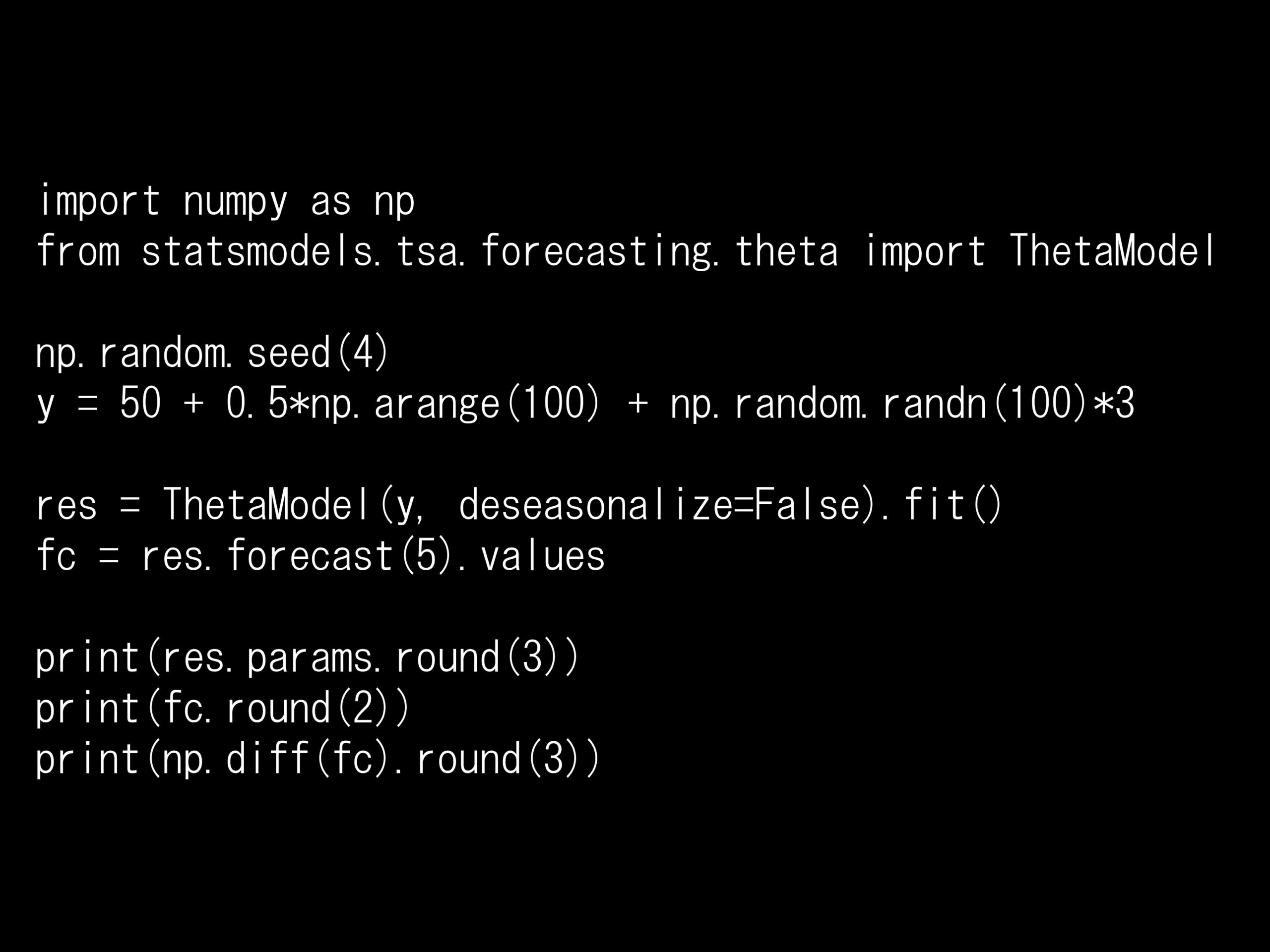 Python 時系列分析 1,000本ノック<br>– ノック102: Theta法 –